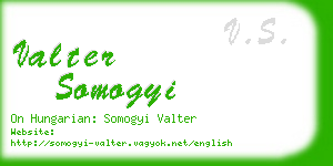 valter somogyi business card